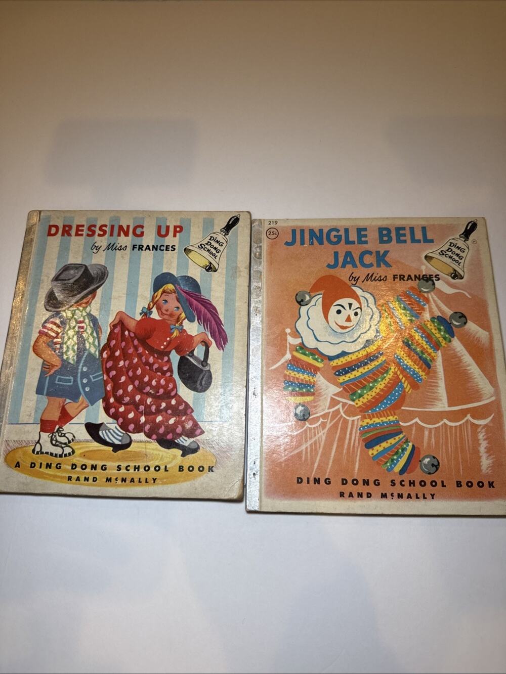 Vintage Ding Dong School Books Lot Miss Frances 1953 1955 Jingle Bell Jack